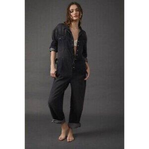 FREE PEOPLE x Care FP Townes Jumpsuit in Wash Black Size X-Small